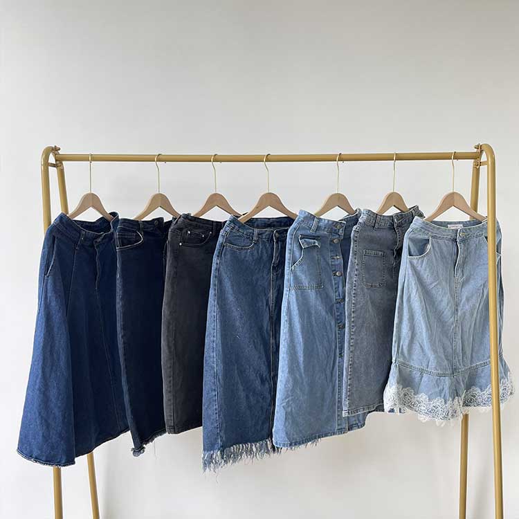 Rok Panjang Denim Wanita Bekas